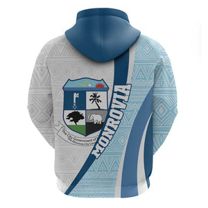 Afro Liberia Monrovia Capital Hoodie African Pattern Curves Style