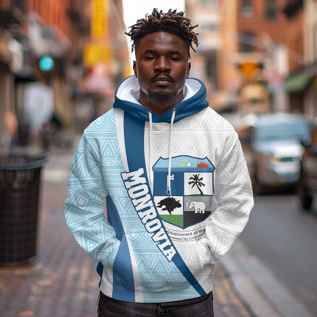 Afro Liberia Monrovia Capital Hoodie African Pattern Curves Style