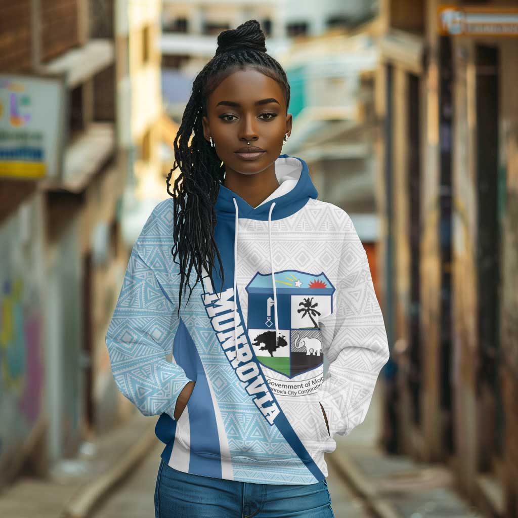 Afro Liberia Monrovia Capital Hoodie African Pattern Curves Style