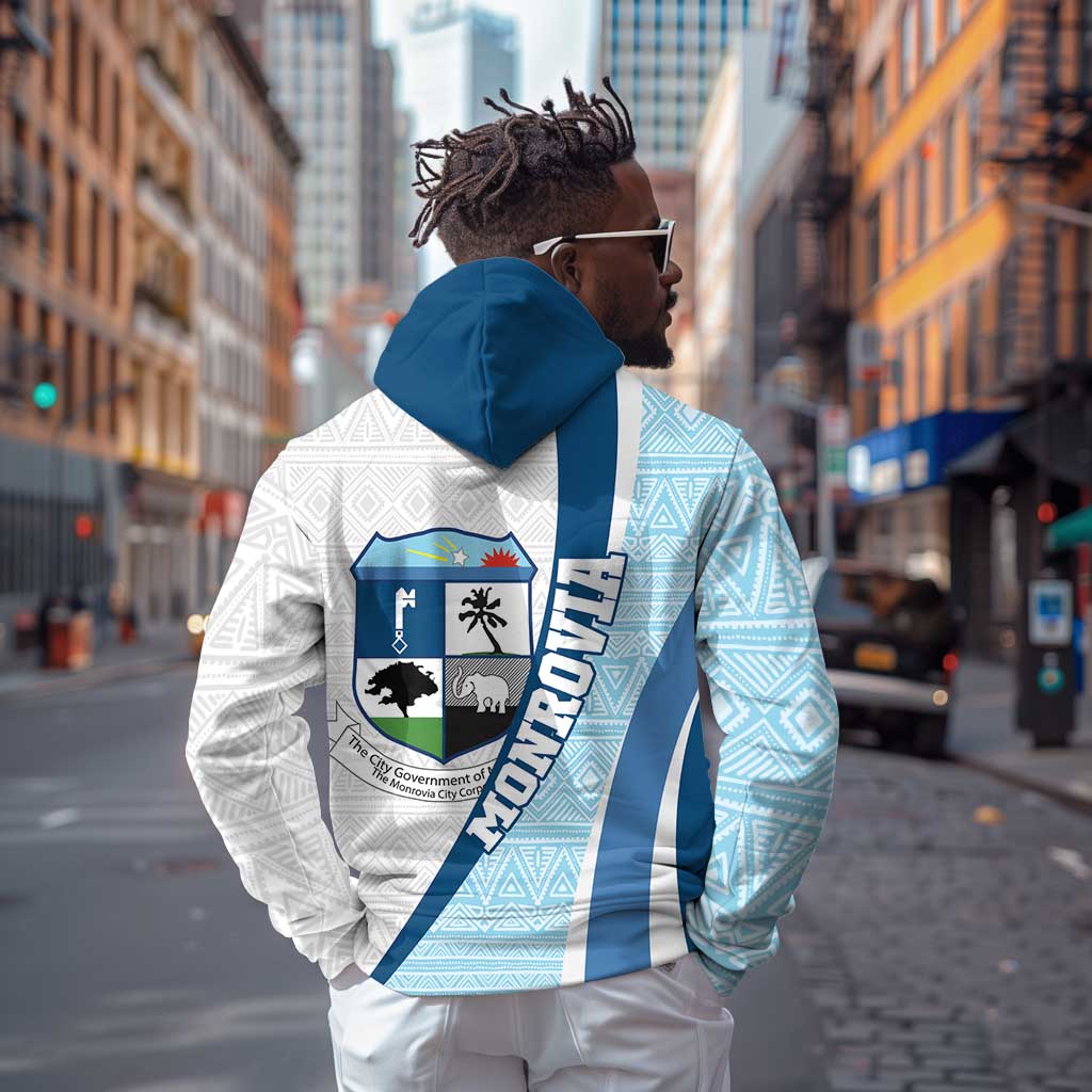 Afro Liberia Monrovia Capital Hoodie African Pattern Curves Style