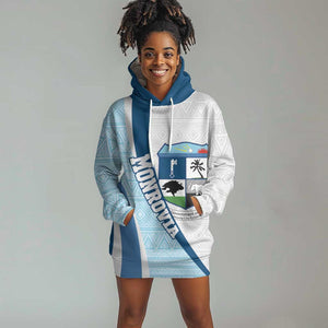 Afro Liberia Monrovia Capital Hoodie Dress African Pattern Curves Style