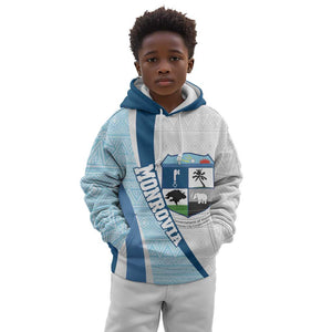 Afro Liberia Monrovia Capital Kid Hoodie African Pattern Curves Style