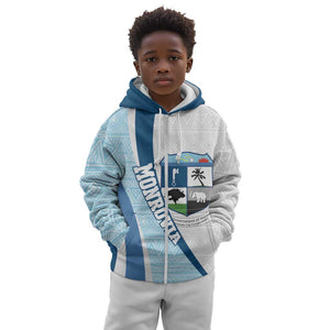 Afro Liberia Monrovia Capital Kid Hoodie African Pattern Curves Style