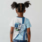 Afro Liberia Monrovia Capital Kid T shirt African Pattern Curves Style