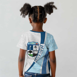 Afro Liberia Monrovia Capital Kid T shirt African Pattern Curves Style