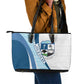 Afro Liberia Monrovia Capital Leather Tote Bag African Pattern Curves Style