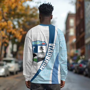 Afro Liberia Monrovia Capital Long Sleeve Shirt African Pattern Curves Style
