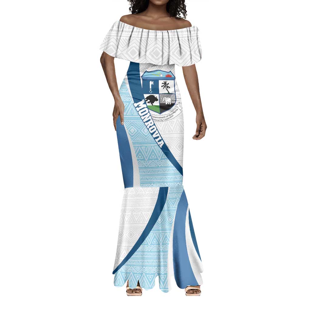 Afro Liberia Monrovia Capital Mermaid Dress African Pattern Curves Style