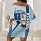 Afro Liberia Monrovia Capital Off Shoulder Short Dress African Pattern Curves Style