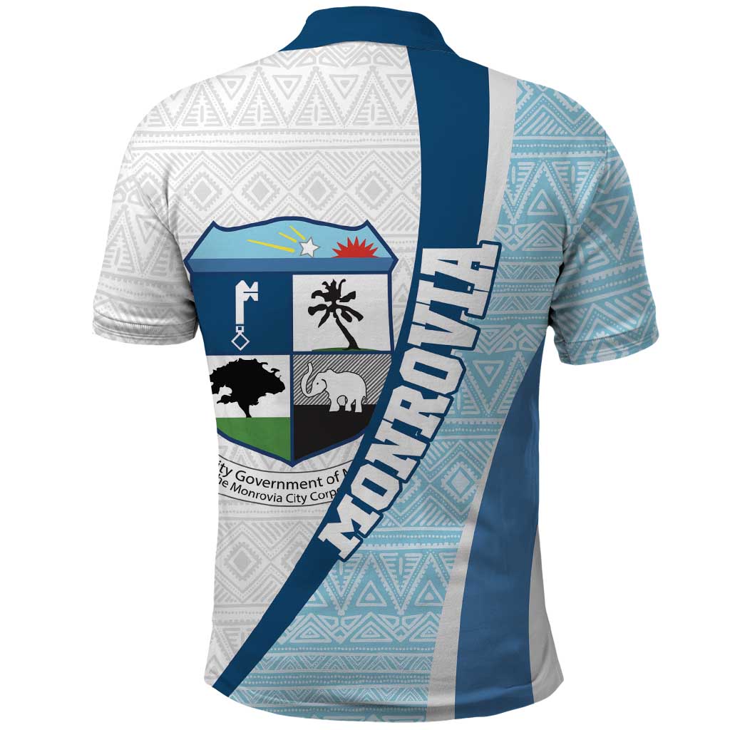 Afro Liberia Monrovia Capital Polo Shirt African Pattern Curves Style