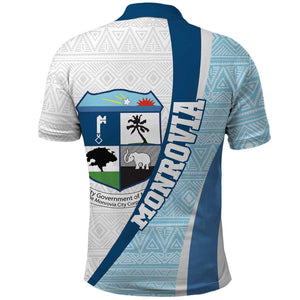 Afro Liberia Monrovia Capital Polo Shirt African Pattern Curves Style