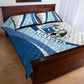Afro Liberia Monrovia Capital Quilt Bed Set African Pattern Curves Style