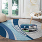 Afro Liberia Monrovia Capital Round Carpet African Pattern Curves Style
