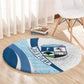 Afro Liberia Monrovia Capital Round Carpet African Pattern Curves Style