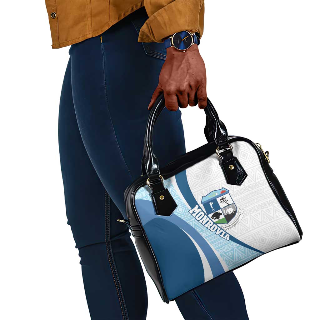 Afro Liberia Monrovia Capital Shoulder Handbag African Pattern Curves Style
