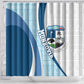 Afro Liberia Monrovia Capital Shower Curtain African Pattern Curves Style