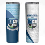 Afro Liberia Monrovia Capital Skinny Tumbler African Pattern Curves Style