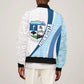 Afro Liberia Monrovia Capital Sleeve Zip Bomber Jacket African Pattern Curves Style