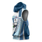 Afro Liberia Monrovia Capital Sleeveless Hoodie African Pattern Curves Style - African Pride