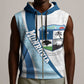 Afro Liberia Monrovia Capital Sleeveless Zip Hoodie African Pattern Curves Style - African Pride