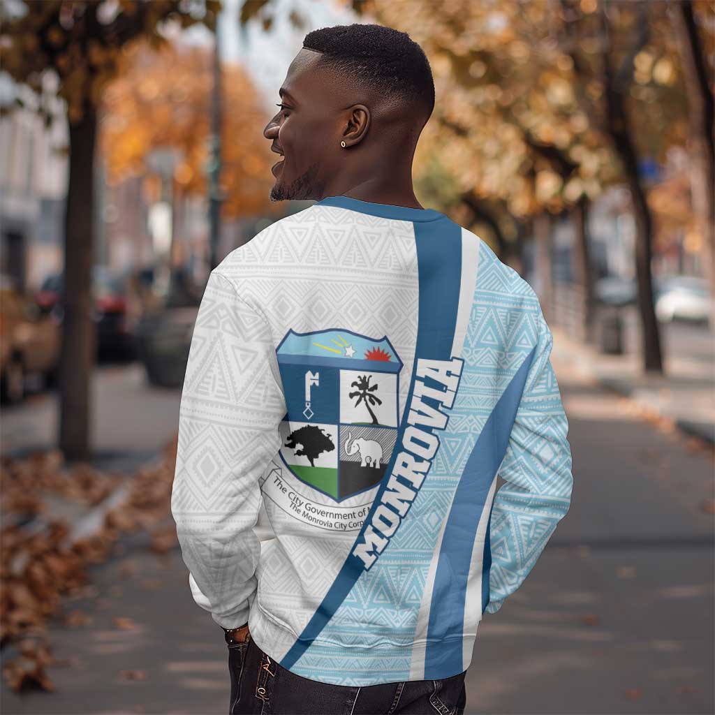 Afro Liberia Monrovia Capital Sweatshirt African Pattern Curves Style