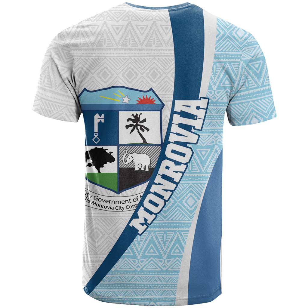 Afro Liberia Monrovia Capital T shirt African Pattern Curves Style