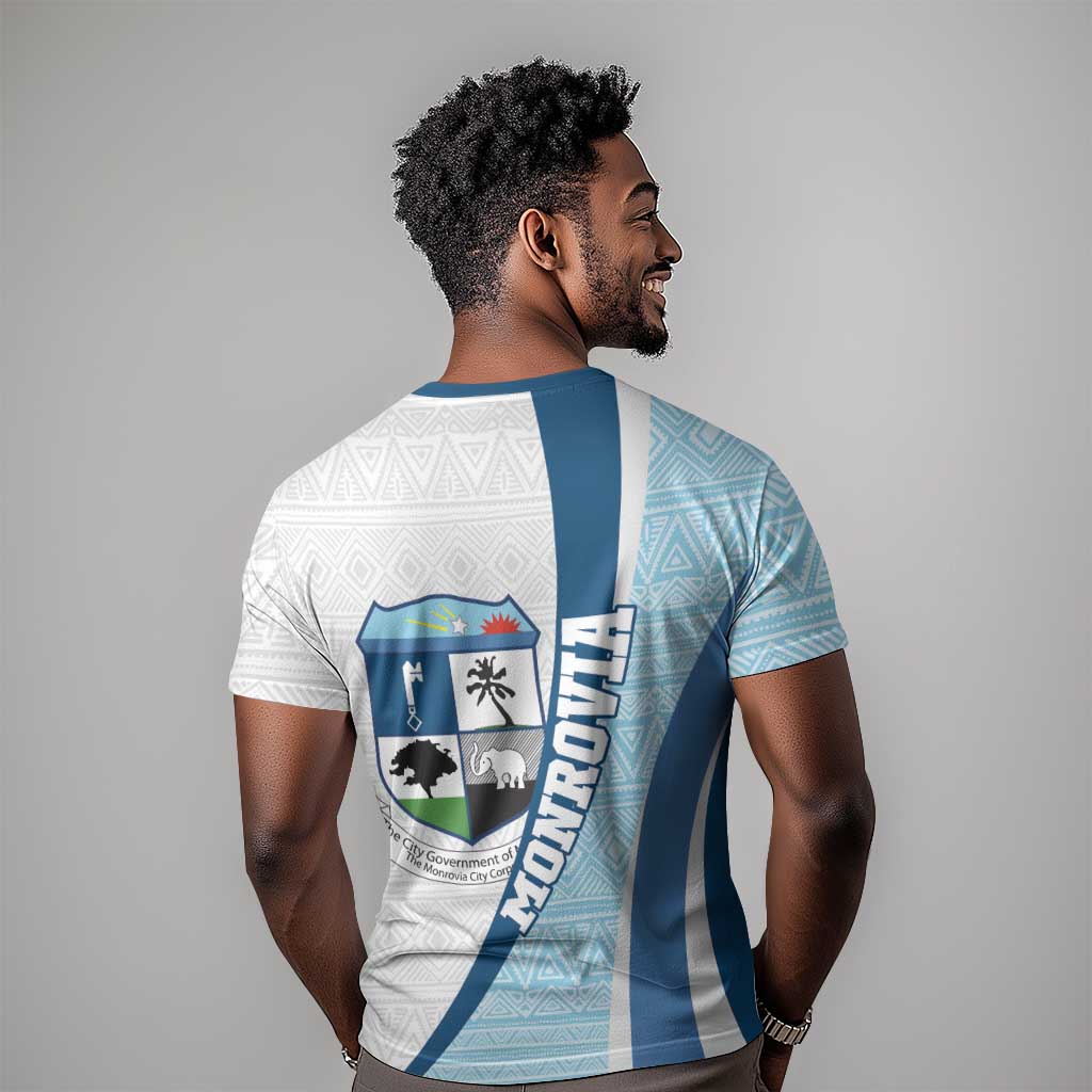 Afro Liberia Monrovia Capital T shirt African Pattern Curves Style