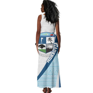 Afro Liberia Monrovia Capital Tank Maxi Dress African Pattern Curves Style