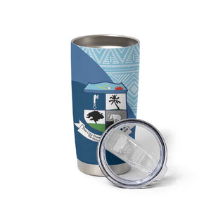 Afro Liberia Monrovia Capital Tumbler Cup African Pattern Curves Style