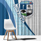 Afro Liberia Monrovia Capital Window Curtain African Pattern Curves Style