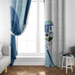 Afro Liberia Monrovia Capital Window Curtain African Pattern Curves Style