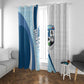 Afro Liberia Monrovia Capital Window Curtain African Pattern Curves Style