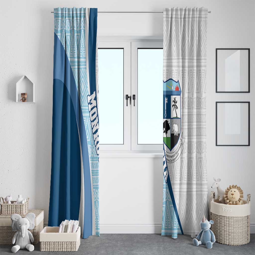 Afro Liberia Monrovia Capital Window Curtain African Pattern Curves Style