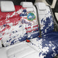 Afro Liberia 1847 Independence Day Back Car Seat Cover Coat Of Arms Grunge Style