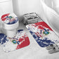 Liberia 1847 Independence Day Bathroom Set Coat Of Arms Grunge Style