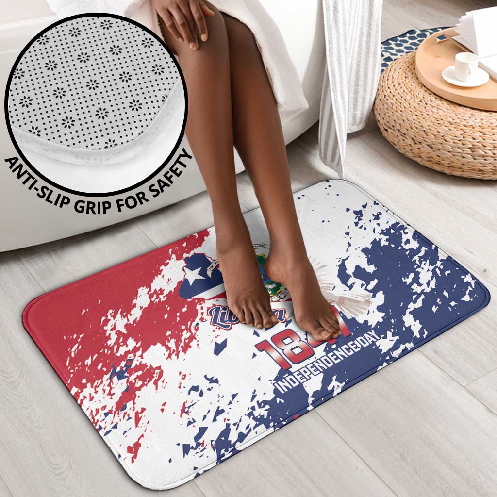 Liberia 1847 Independence Day Bathroom Set Coat Of Arms Grunge Style