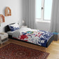 Afro Liberia 1847 Independence Day Bedding Set Coat Of Arms Grunge Style
