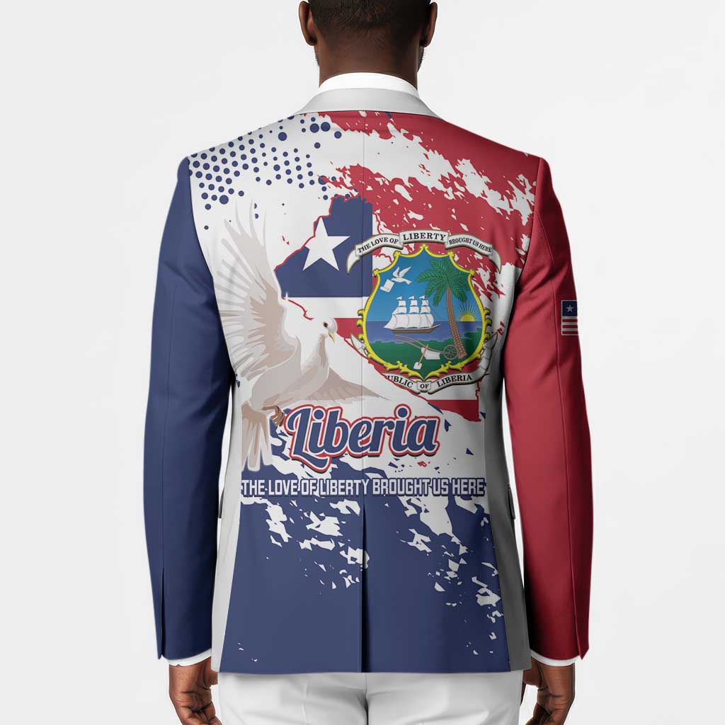 Liberia 1847 Independence Day Blazer Coat Of Arms Grunge Style
