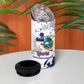 Afro Liberia 1847 Independence Day 4 in 1 Can Cooler Tumbler Coat Of Arms Grunge Style