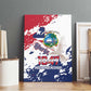 Afro Liberia 1847 Independence Day Canvas Wall Art Coat Of Arms Grunge Style