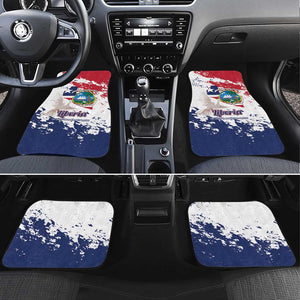 Afro Liberia 1847 Independence Day Car Mats Coat Of Arms Grunge Style