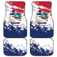 Afro Liberia 1847 Independence Day Car Mats Coat Of Arms Grunge Style