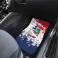Afro Liberia 1847 Independence Day Car Mats Coat Of Arms Grunge Style