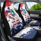 Afro Liberia 1847 Independence Day Car Seat Cover Coat Of Arms Grunge Style