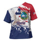 Liberia 1847 Independence Day Cross Shoulder Shirt Coat Of Arms Grunge Style