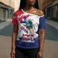Liberia 1847 Independence Day Cross Shoulder Shirt Coat Of Arms Grunge Style
