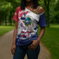 Liberia 1847 Independence Day Cross Shoulder Shirt Coat Of Arms Grunge Style