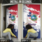 Liberia 1847 Independence Day Door Cover Coat Of Arms Grunge Style