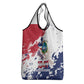 Afro Liberia 1847 Independence Day Grocery Bag Coat Of Arms Grunge Style