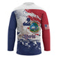 Liberia 1847 Independence Day Hockey Jersey Coat Of Arms Grunge Style